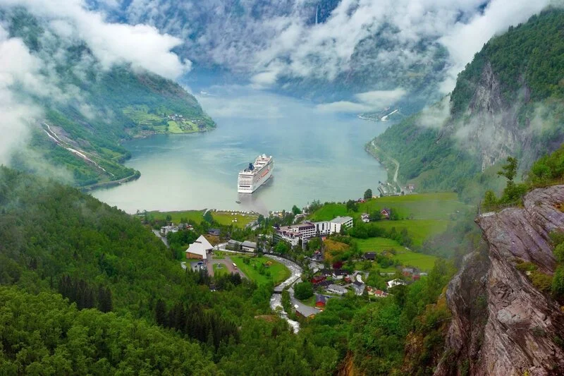Jagged mountains, bright blue fjords, roads that snake out towards the sea Norway’s exhilarating landscape.