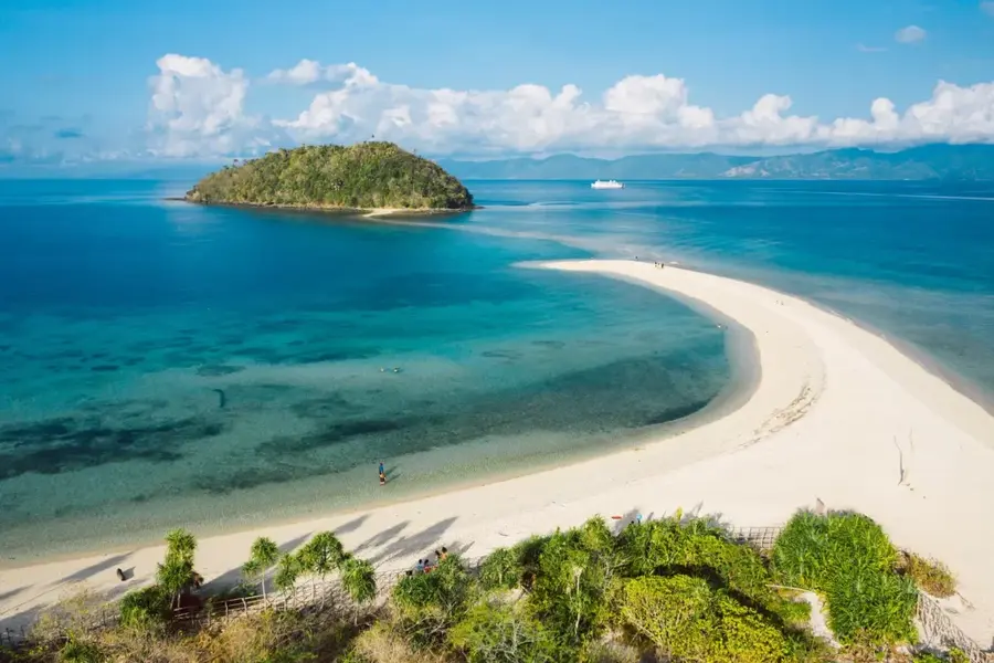 Amazing Bon Bon beach on Romblon Island Philippines