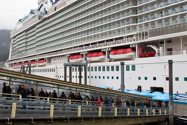 Cruise Alaska
Passengers stream off the Norwegian Bliss after the vessel arrived in Juneau, Alaska