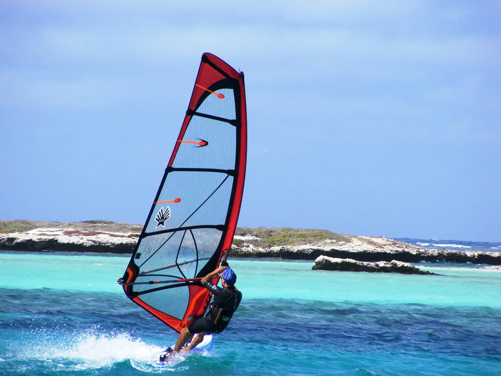 Windsurfing Abrolhos Islands Australias Coral Coast destination, Australia