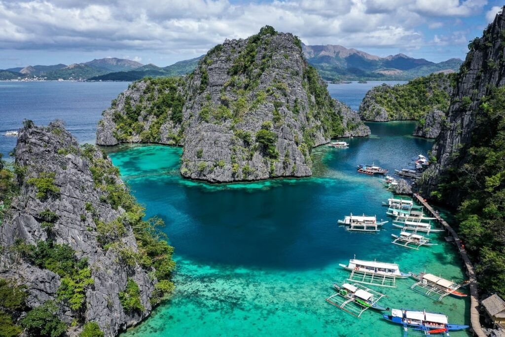 Coron is the third-largest island in the Calamian Islands in northern Palawan in the Philippines.