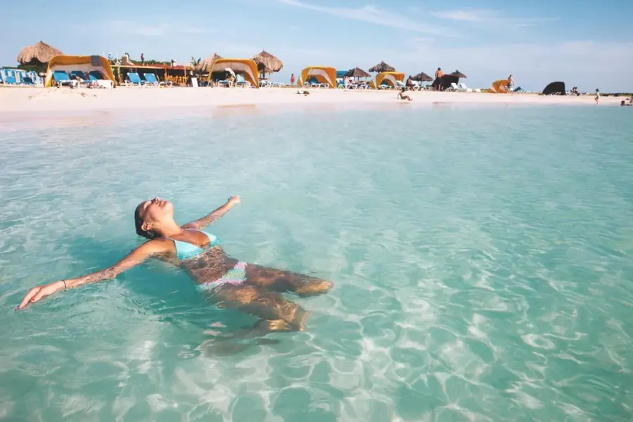Dream of swimming in Caribbean waters
