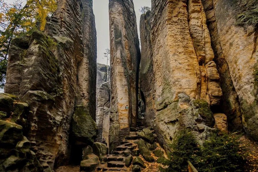 Large prachovske scaly prachov rocks cesky raj bohemian paradise czech