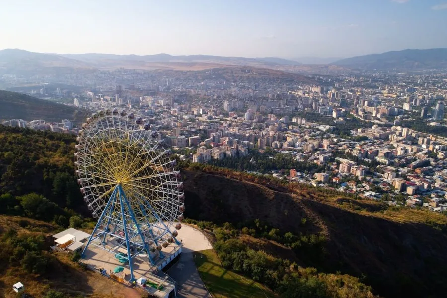 The Ferris wheel in Tbilisi