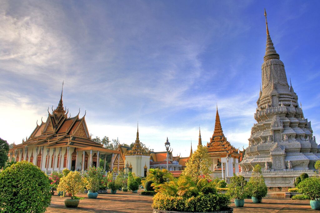 Phnom Penh is in the south-central region of Cambodia, and is fully surrounded by the Kandal province.