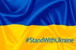 Ukraine Flag Stand With Ukraine