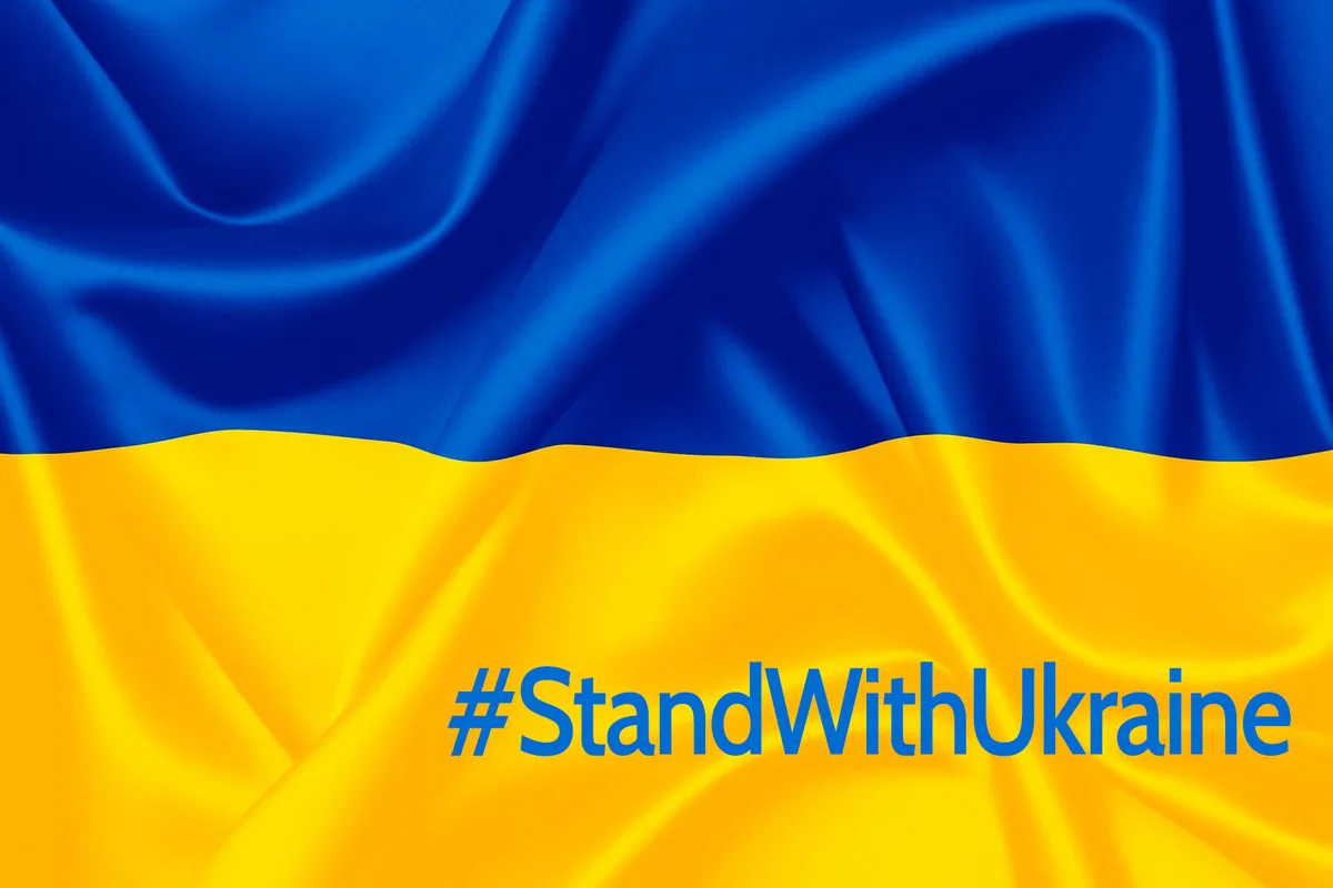 Ukraine Flag Stand With Ukraine