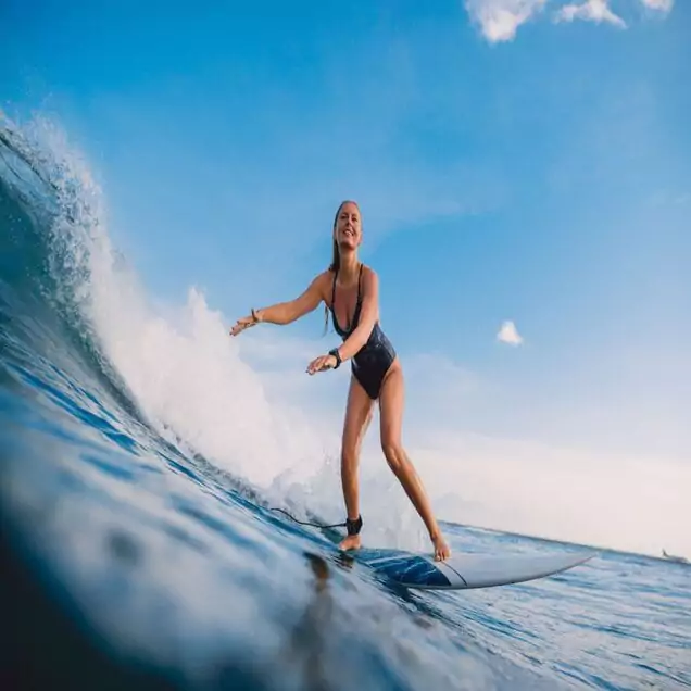 Surfing at Hikkaduwa