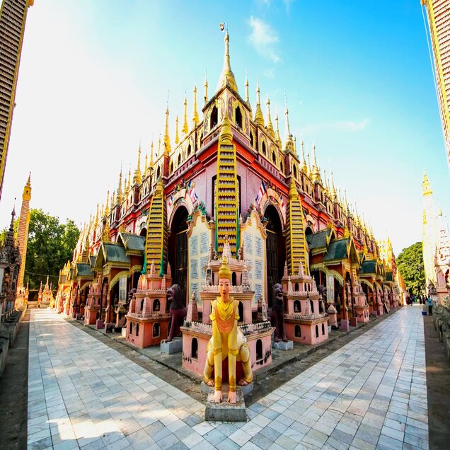The Thanboddhay Paya Pagoda at Monywa