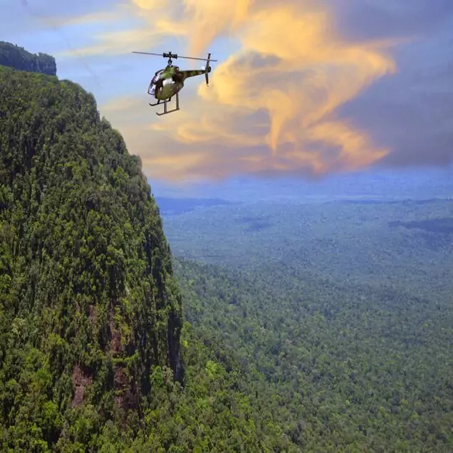 Helicopter Flight Above Suriname luxury tour