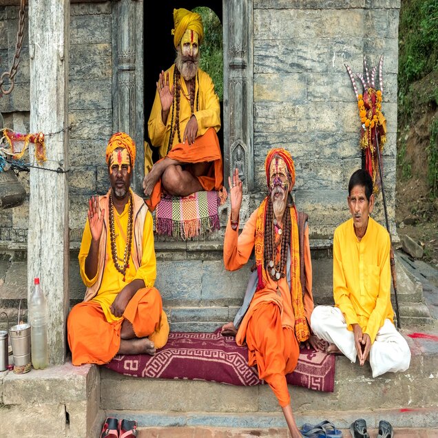 Sadhus of Pashupatinath Temple