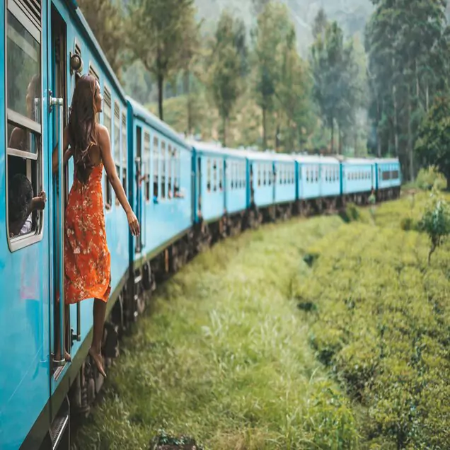 The train in Sri Lanka