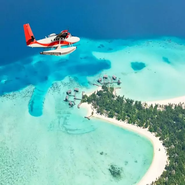 Take a Scenic Flight over the Maldives