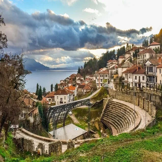 The Ancient Macedonian Theatre Of Ohrid