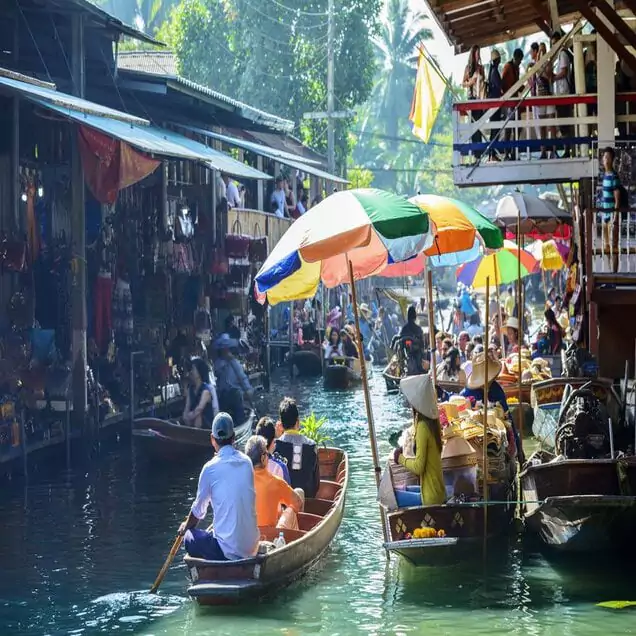 The Damnoen Saduak Floating Market